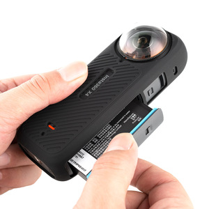 Cho Insta 360x4 Silicone trường hợp bảo vệ mềm ống kính cao su trường hợp bảo vệ trường hợp 360 toàn cảnh Phụ Kiện máy ảnh - Product Image 4