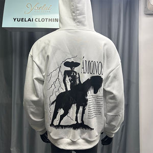 Fabricant sérigraphié 100% coton hommes rappeur à capuche imprimé animal surdimensionné grande taille éponge <span class=keywords><strong>française</strong></span> vierge pull à capuche - Product Image 1