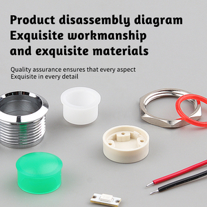 Wd12mm <span class=keywords><strong>Led</strong></span> kim loại chỉ số ánh sáng không thấm nước chỉ báo tín hiệu đèn với dây màu đỏ vàng xanh xanh trắng - Product Image 6