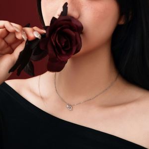 Dylam New Rhodium Plated Dainty CZ Alphabet Letter -Q- Necklace, Personalized Name <b>Initial</b> Necklace for Women Female - Product Image 3