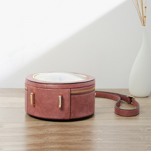 Sac à main vintage tendance pour femme, petit sac bandoulière <span class=keywords><strong>messager</strong></span> en cuir PU personnalisé avec fermeture éclair, léger, avec chaînes et horloges, collection hiver - Product Image 6
