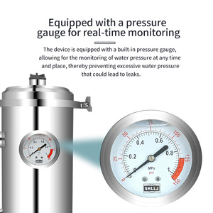 Système de filtration d'eau manuel pour toute la maison FS-4000K en acier inoxydable 304, autonettoyant, débit de 4000 L/h, manomètre, 0,01 <span class=keywords><strong>micron</strong></span> - Product Image 3