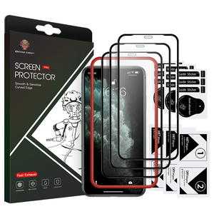 <span class=keywords><strong>Amazon</strong></span> Trending Products 3 pcs Packing Silk Print 2.5D Tempered Glass Anti Explosion Screen Protector For <span class=keywords><strong>iphone</strong></span> <span class=keywords><strong>11</strong></span> Pro - Product Image 6