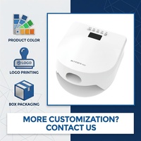 Lámpara UV LED para Uñas BQ-R10 de 168W, 57 LED, 365nm 405nm, Doble Longitud de Onda, Doble Zona, para Mano Completa o Dedo Individual, Sensor Automático con Temporizador Preestablecido