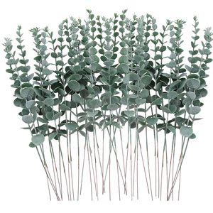 Prix de gros Nouveau design Feuilles d'eucalyptus artificielles à longue tige, plante à feuillage vert pour la décoration intérieure ou les mariages - Product Image 4