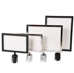 <span class=keywords><strong>Stanchion</strong></span>를 위한 까만 이동할 수 있는 A3 A4 표시 프레임 - Product Image 4