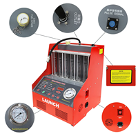Launch CNC602A Nettoyeur d'injecteur de carburant à ultrasons exclusif Machine de nettoyage Testeur d'injecteur de carburant 6 cylindres pour voiture à essence