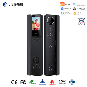 Liliwise Full Auto Ttlock Tuya Fingerprint Locks Hotell Door Lock <b>Wifi</b> Ble Fingerprint Face <b>Camera</b> <b>Smart</b> Lock for Door - Product Image 1