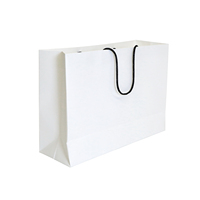 Sacs shopping en papier personnalisés de haute qualité avec poignées pour l'emballage de vêtements et de prêt-à-porter