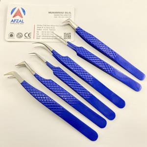 Pinzas de volumen de pestañas de 90 grados/pestañas de agarre de diamante de 90 grados con acabado dorado de plasma/pinzas de pestañas de volumen de agarre de diamante - Product Image 5