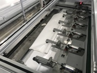 Machine de fabrication de sacs en plastique à soudures thermiques et à coupes à froid de vitesse moyenne de 1,4 mètre de large de Chovyting