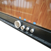 Maison conteneur préfabriquée en kit de 20 pieds en acier et panneaux sandwich bois, style Mid-Century Modern, pour bureau à domicile, villa, appartement, hôtel