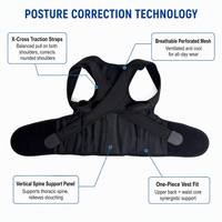 Correcteur de posture pour les travailleurs à domicile, les étudiants, soutien dorsal pour la position assise au bureau, redresseur d'épaules réglable