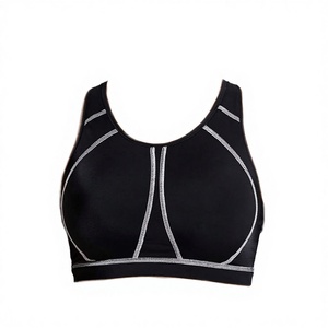 Unisex High Support Racerback Sports Bra High Neck Plus Size Full Coverage Padded Wireless Breathable Adjustable Straps - Product Image 2