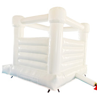 Château gonflable de mariage en PVC de couleur personnalisée avec souffleur 3x3x2.7m, logo personnalisé, utilisation en extérieur JIALE JL153