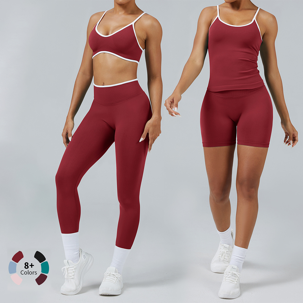 2025 New Quick Dry Breathable Seamless Contour Active Wear Gym Fitness Sportswear Yoga Sets Custom Workout Sets For Women