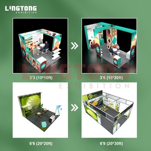 Stand de Exhibición Estándar Ligero de <span class=keywords><strong>6m</strong></span>*<span class=keywords><strong>6m</strong></span> para Importación y Exposiciones, Stand de Publicidad de Aluminio de Tamaño OEM para Ferias Comerciales - Product Image 6