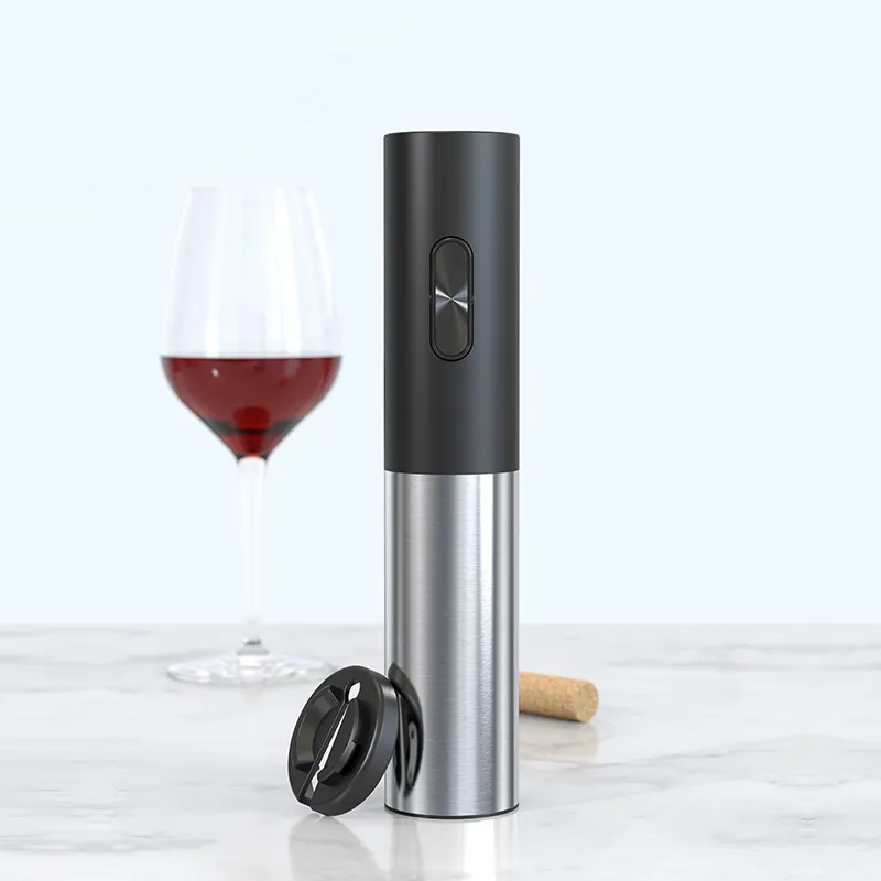 Portabel Otomatis Stainless Steel Pembuka Botol Anggur Gadget Dapur Baterai Kering Rumah Tangga Listrik Pembuka Anggur Merah