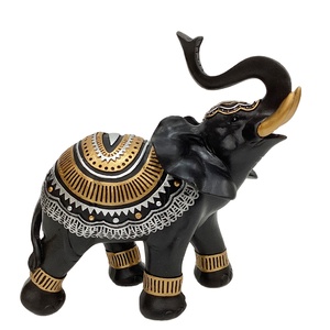Stile europeo oro antico elefante scultura casa decorativa in resina in fibra di vetro statua collezioni indiane per tavolo stampo prodotto - Product Image 6