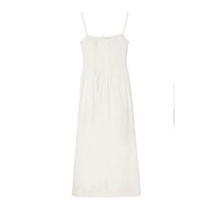 Vestido Largo Informal de Algodón sin Mangas con Tirantes Finos y Lazo para Niñas, Personalizado por el Fabricante, de Alta Calidad - Product Image 6