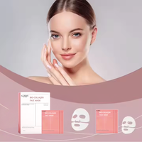 Masque en poudre coréen aux herbes anti-âge au bio-collagène, masque de nuit profond au collagène et à l'acide hyaluronique pour le visage et le nez, format familial jumbo