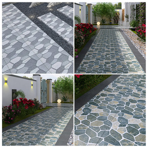 Carreaux <span class=keywords><strong>de</strong></span> pavage en céramique pour extérieur 300x600x12mm, finition mate, antidérapants, résistants à l'usure, texture simili-pierre, pour hôtel, villa, appartement, école, allée - Product Image 3