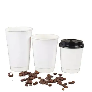 King Garden New Arrival Coffee Cups With Logo Custom Togo Cups Hot And Cold Logo Color 12oz 16oz Coffee Cup Paper With Lid