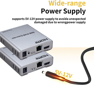 60m USB KVM HDMI Extender 1080p trên CAT5e CAT6 RJ45 Ethernet Cáp âm thanh Video Transmitter Receiver tín hiệu mở rộng chuyển đổi - Product Image 4