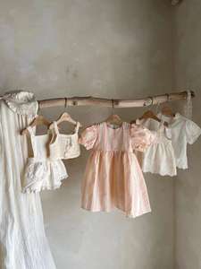 夏キッズドレス半袖コットン姉妹服赤ちゃん女の子ドレス新生児ロンパー - Product Image 3