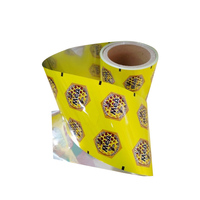 HANLIN-Gobelets de yaourt imprimés sur mesure couvercle en papier d'aluminium joint de yaourt feuille de couvercle de yaourt feuille