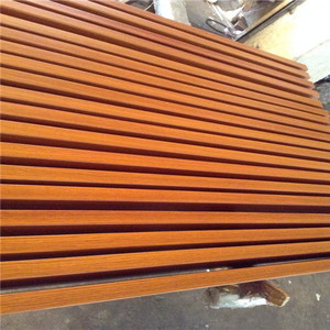 Plafond en aluminium imitation bois ignifuge, panneau décoratif suspendu en métal - Product Image 5