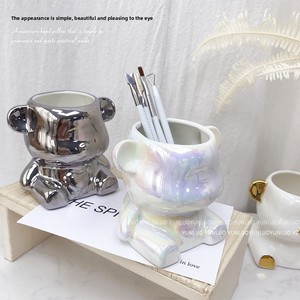 Portapenne Nail Art Violent Bear, Pennello per Polvere, Striscia Abrasiva, Scatola Professionale per Fototerapia, Espositore per Oggetti di Scena Fotografici, Decorazione - Product Image 2