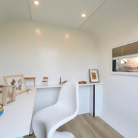 Chine Vente en gros Petite cabine Apple de 10 pieds pour bureau Mini maison modulaire préfabriquée colorée Maison capsule en aluminium de couleur personnalisée