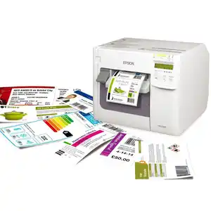 Epson-impresora de etiquetas en rollo, impresora digital de etiquetas a color, TMC3520/C3500, el más vendido