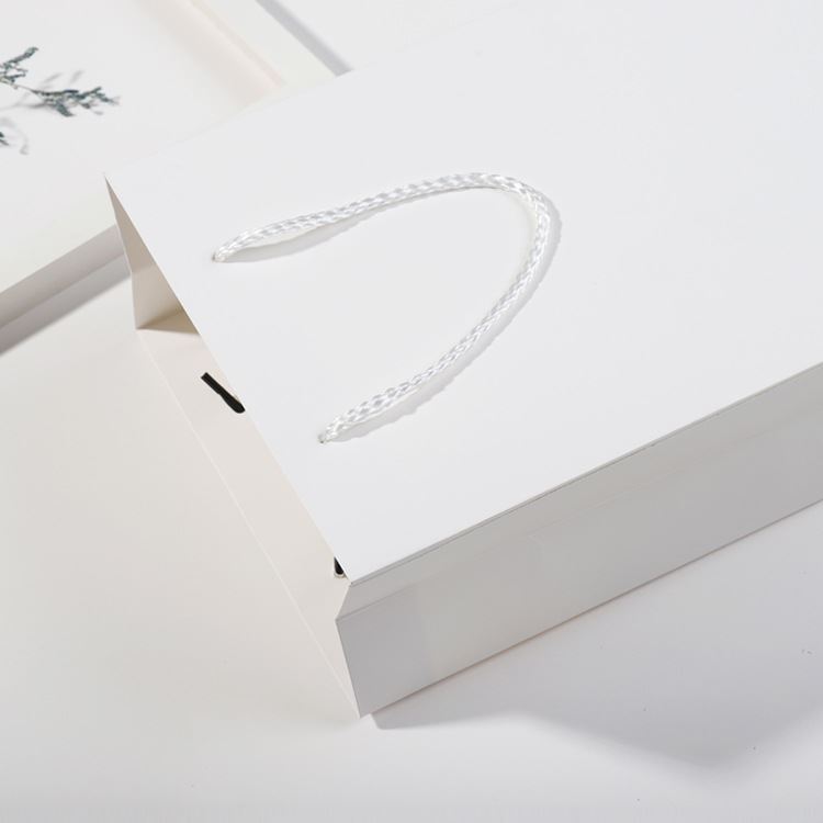 Bolsa de papel de regalo blanco