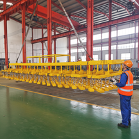 Magnéto-grue électrique robuste à aimant permanent pour levage de tôles d'acier, de plaques métalliques et de poutres, 99 maillons, EPM Lifter