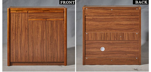 Mueble <span class=keywords><strong>Zapatero</strong></span> Moderno Minimalista de Gran Capacidad Europeo, Madera Maciza <span class=keywords><strong>Color</strong></span> <span class=keywords><strong>Cerezo</strong></span>, <span class=keywords><strong>Zapatero</strong></span> de Pared Cerrado - Product Image 2