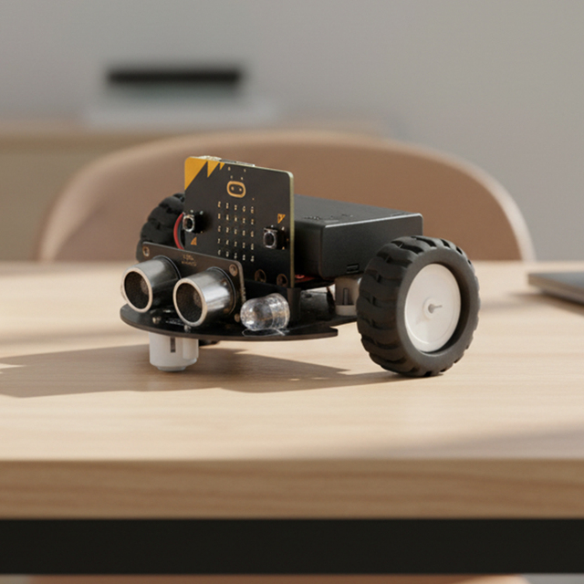 ACEBOTT Stem Education Microbit Robot Car Kits With Tutorial DIY MakeCode Coding APP 2WD Educational Robot Kids for Lego Module