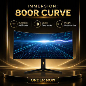 <span class=keywords><strong>Monitor</strong></span> curvo <span class=keywords><strong>OLED</strong></span> para juegos de 45 pulgadas 21:9 WQHD 3440 x 1440 240Hz Pantalla de computadora para Esports, carreras y creación - Product Image 6