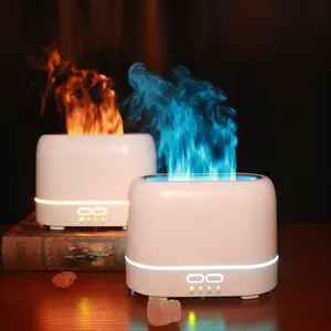 Newind - Difusor de chama e aroma alimentado por USB, umidificador para óleos essenciais, dispositivo conveniente para difusor de óleo