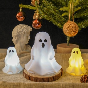 Linda Vela LED Digital con Forma de Fantasma, Divertida Lámpara Nocturna de Calabaza para Halloween, Adorno de Escritorio de Plástico, Accesorios para Fiestas, Regalo para Días Festivos - Product Image 3