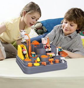 2 SKUs <span class=keywords><strong>Juego</strong></span> de Pista de Carreras de Coches Urbanos con Laberinto, Temática de Bomberos e Ingeniería, con 4 Coches Deslizantes, Juguete Educativo STEM para Niños, Regalo - Product Image 3
