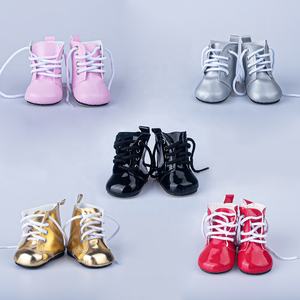 <span class=keywords><strong>Bottes</strong></span> <span class=keywords><strong>hautes</strong></span> à lacets de haute qualité pour poupées, mode, <span class=keywords><strong>bottes</strong></span> en PU de 18 pouces, accessoires pour poupées, chaussures - Product Image 3