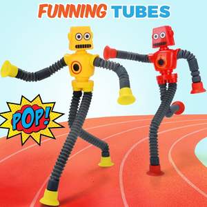 Nouveau jouet robot électrique amusant à ventouse télescopique, anti-stress, flexible et pliable, multicolore, pour les 5-13 ans - Product Image 2