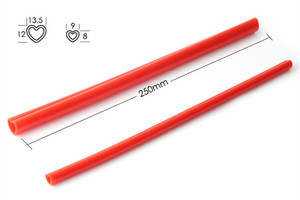 <b>Reusable</b> Silicone Heart Shaped Drink <b>Straw</b> - Product Image 3