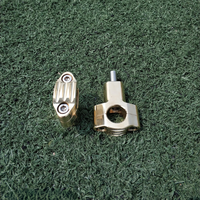 Mesin CNC Aluminium 6061 aksesori sepeda motor klem peninggi setang dudukan