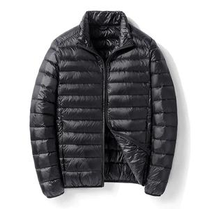 Men's High Quality Waterproof Canvas bubble <b>Jackets</b> Turn-down Collar Breathable Winter Bubble <b>jacket</b> Front Logo for Cold Weather - Product Image 5