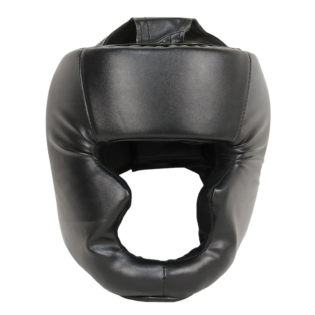 Casque de boxe pour hommes femmes adultes réglable PU éponge karaté Muay Thai protecteur de tête équipement d'entraînement