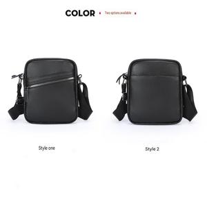 Sac à bandoulière personnalisé de luxe en cuir PU imperméable et léger, motif filigrané, couleur et logo personnalisés, design unisexe - Product Image 6