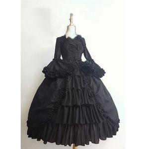 ชุดเดรสโลลิต้าสไตล์ทักซิโด้แบบยุคกลางยุคโกธิค ปี <span class=keywords><strong>2019</strong></span> คอเหลี่ยม แต่งโบว์ที่เอว - Product Image 1